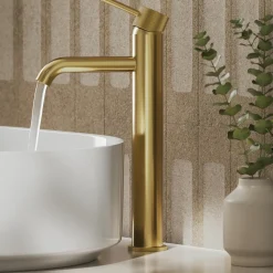 Harbour Fluted Tall Mono Basin Mixer Tap