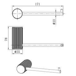 Harbour Fluted Toilet Roll Holder