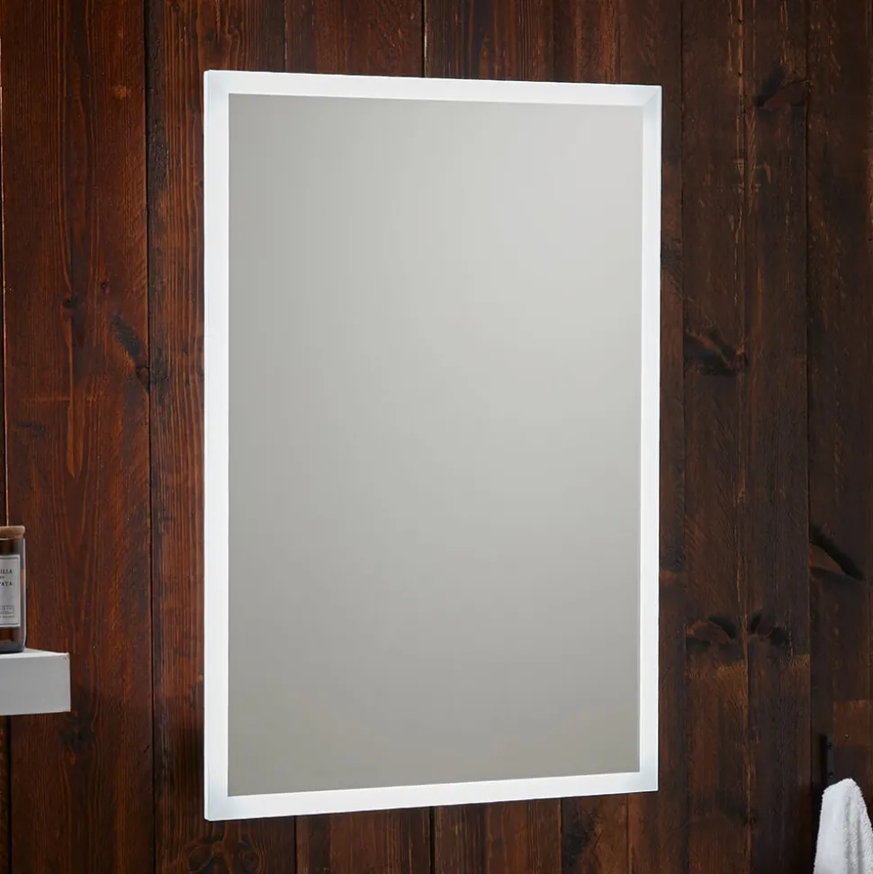 Harbour Glow LED Bluetooth Mirror with Demister Pad & Shaver Socket - 500 x 700mm
