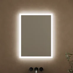 Harbour Glow LED Illuminated Mirror with Demister Pad & Shaver Socket - 500 x 700mm
