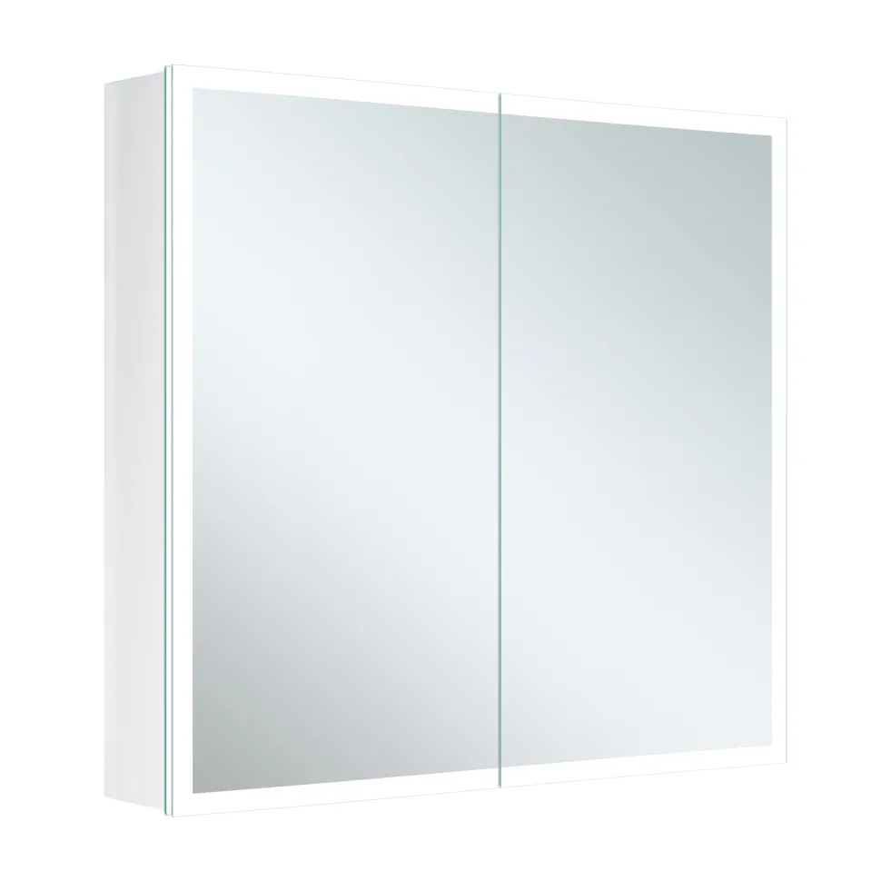 Harbour Glow LED Mirrored Cabinet with Demister Pad & Shaver Socket - 600 x 700mm