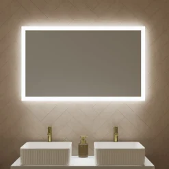 Harbour Glow LED Mirror with Demister Pad & Shaver Socket - 1000 x 600mm