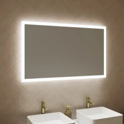 Harbour Glow LED Mirror with Demister Pad & Shaver Socket - 1000 x 600mm