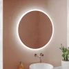 Harbour Glow Round LED Bathroom Mirror with Demister Pad & Colour Change Lights - 600mm