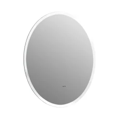 Harbour Glow Round LED Bathroom Mirror with Demister Pad & Colour Change Lights - 600mm