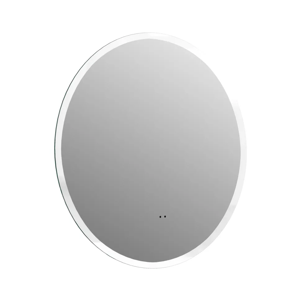 Harbour Glow Round LED Bathroom Mirror with Demister Pad & Colour Change Lights- 800mm