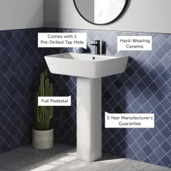 Harbour Icon Bathroom Suite with Rimless Toilet & Double Ended Bath