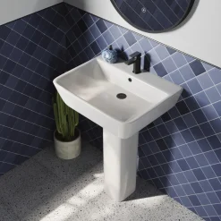 Harbour Icon Bathroom Suite with Rimless Toilet & Double Ended Bath