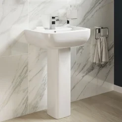 Harbour Icon 550mm 1 Tap Hole Basin & Pedestal