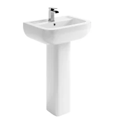 Harbour Icon 550mm 1 Tap Hole Basin & Pedestal