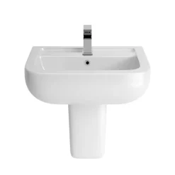 Harbour Icon 550mm 1 Tap Hole Basin & Semi Pedestal