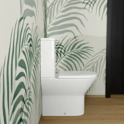 Harbour Identity Close Coupled Rimless Back to Wall Toilet & Soft Close Seat