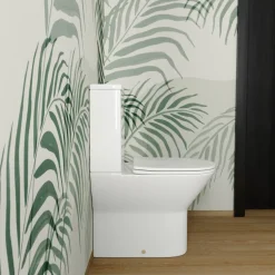 Harbour Identity Close Coupled Rimless Back to Wall Toilet & Soft Close Seat
