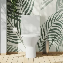 Harbour Identity Close Coupled Rimless Back to Wall Toilet & Soft Close Seat