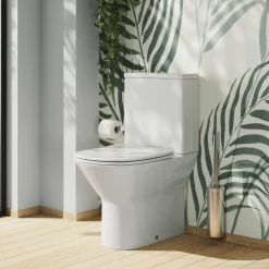 Harbour Identity Close Coupled Rimless Back to Wall Toilet & Soft Close Seat