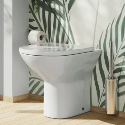 Harbour Identity Comfort Height Rimless Back to Wall Toilet & Soft Close Seat