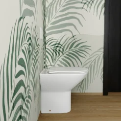 Harbour Identity Comfort Height Rimless Back to Wall Toilet & Soft Close Seat
