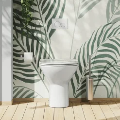 Harbour Identity Comfort Height Rimless Back to Wall Toilet & Soft Close Seat