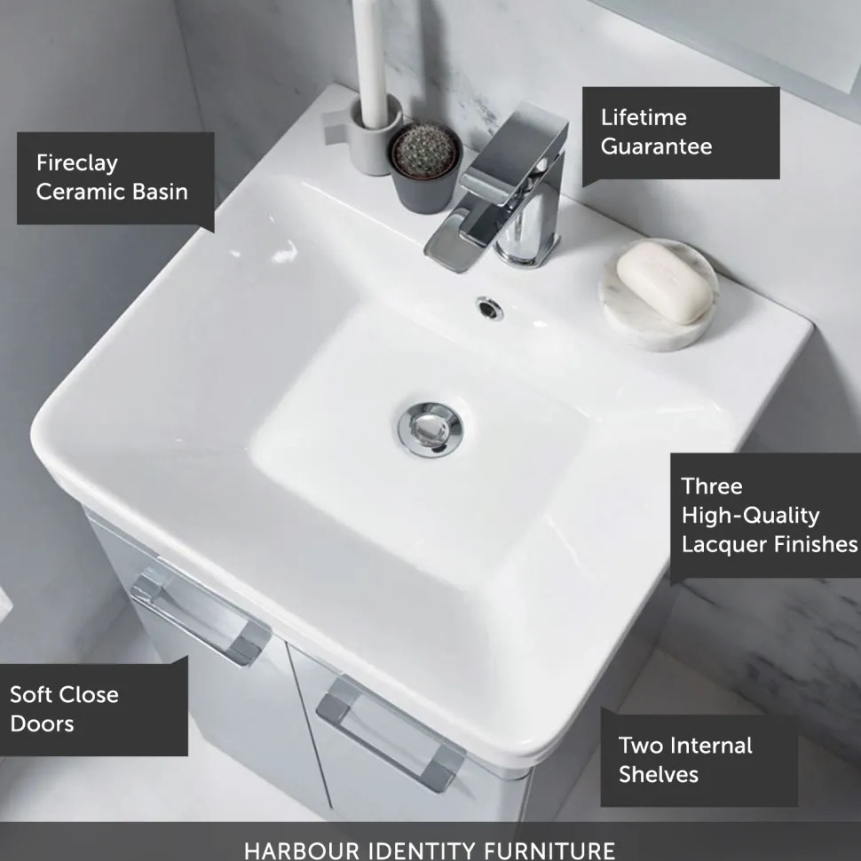 Harbour Identity 500mm Floorstanding Vanity Unit & Basin