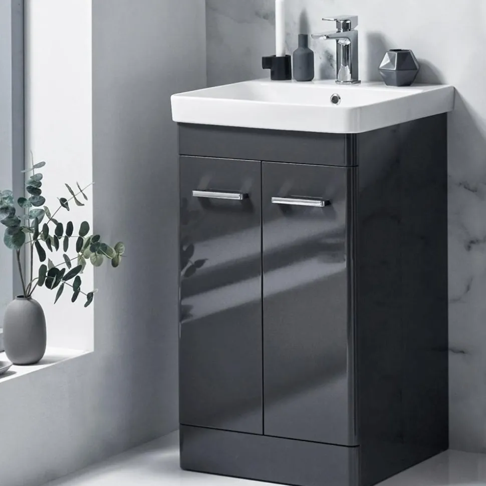 Harbour Identity 500mm Floorstanding Vanity Unit & Basin