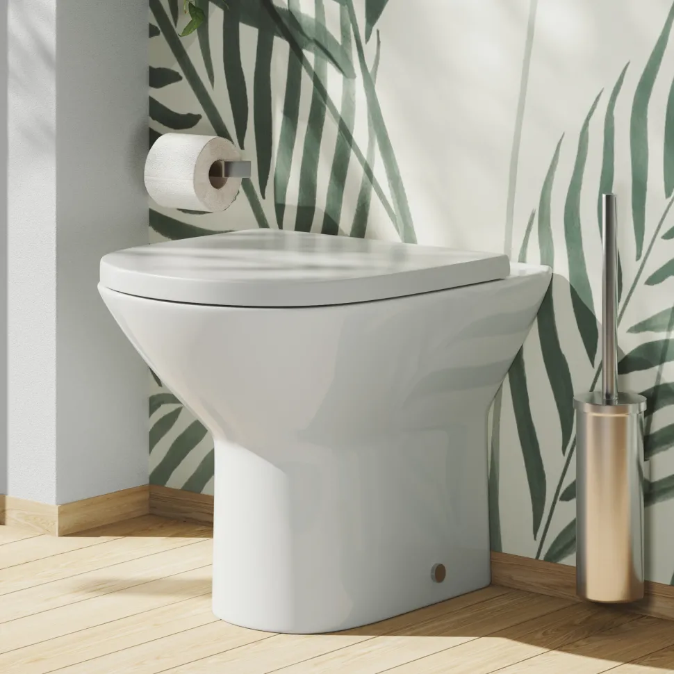 Harbour Identity Rimless Back to Wall Toilet & Soft Close Seat