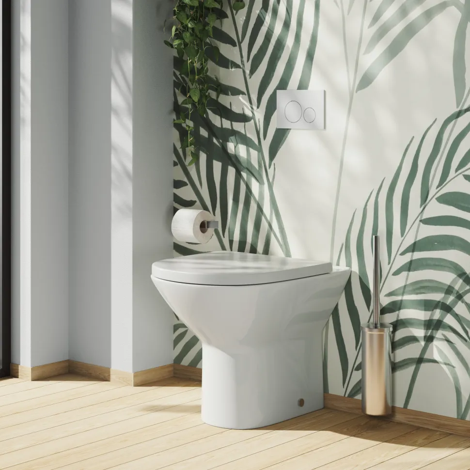 Harbour Identity Rimless Back to Wall Toilet & Soft Close Seat