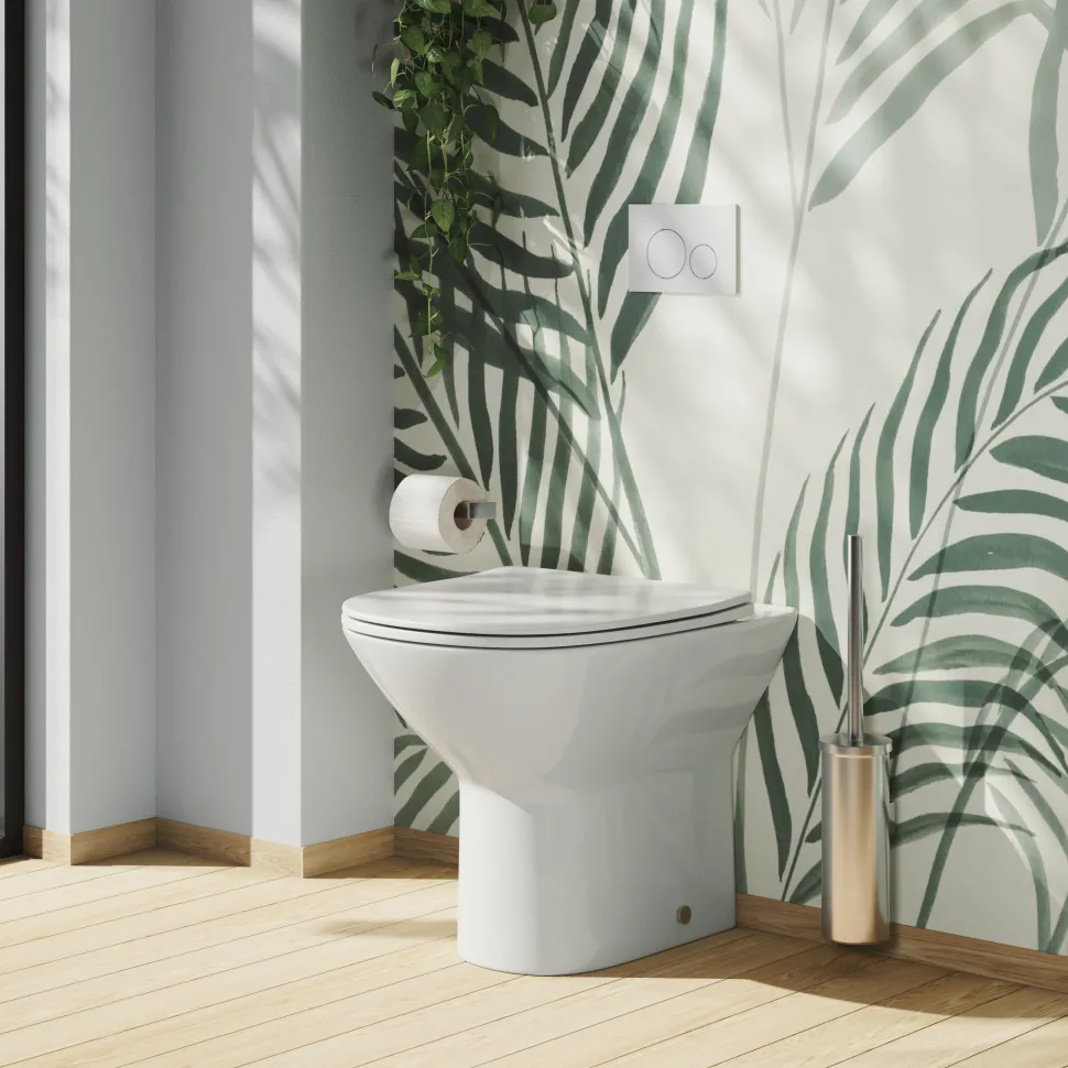 Harbour Identity Rimless Back to Wall Toilet & Soft Close Seat
