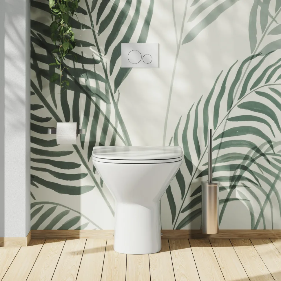Harbour Identity Rimless Back to Wall Toilet & Soft Close Seat