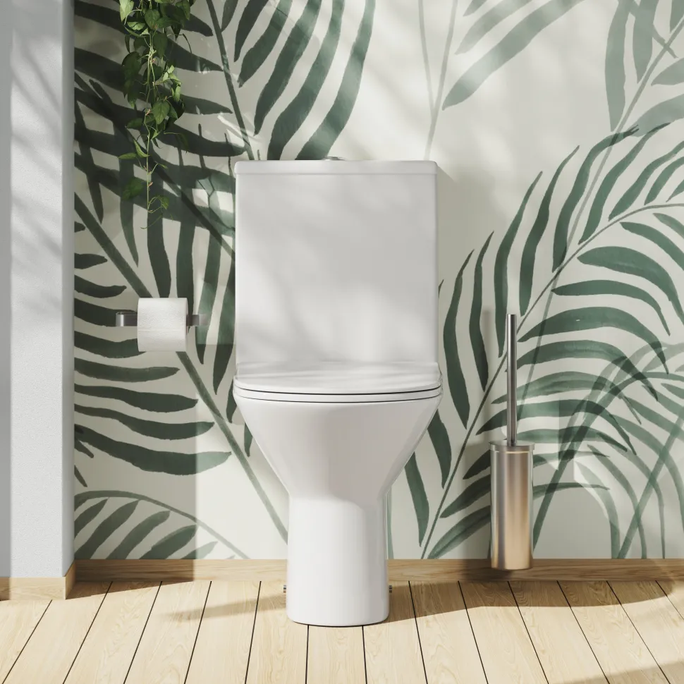Harbour Identity Rimless Close Coupled Toilet & Soft Close Seat