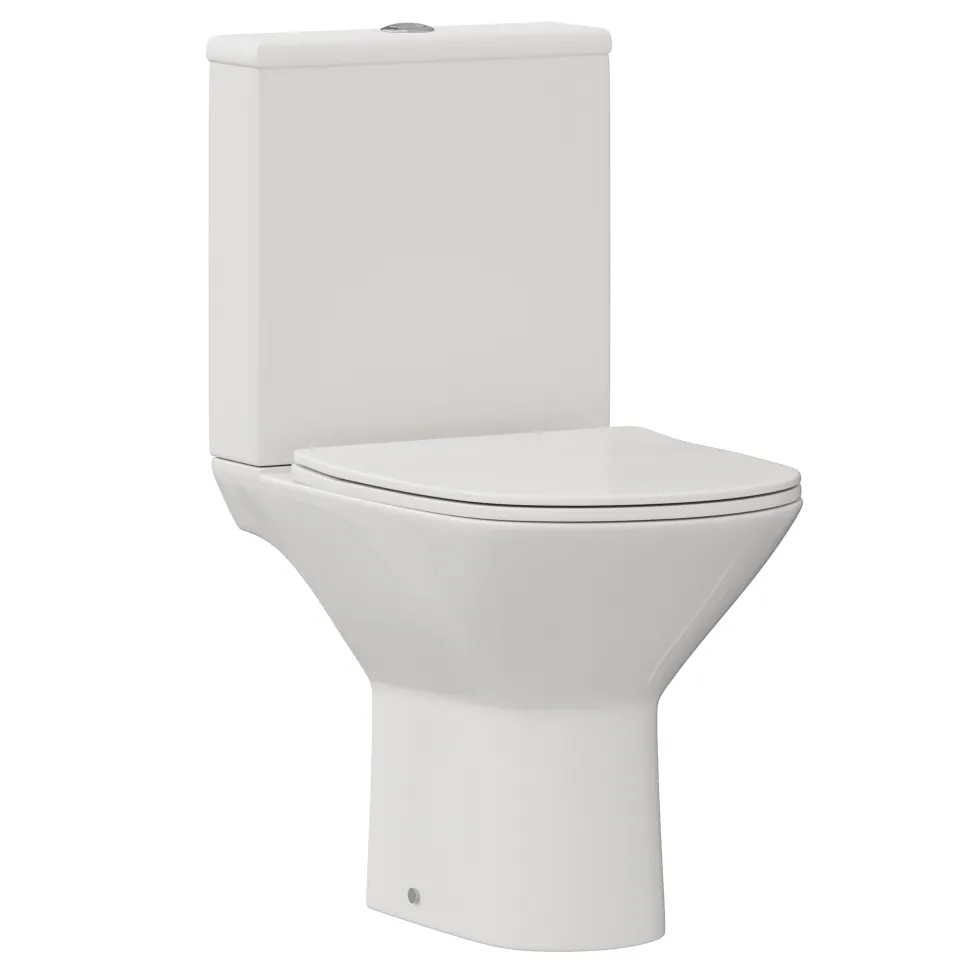 Harbour Identity Rimless Close Coupled Toilet & Soft Close Seat