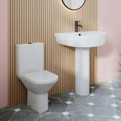 Harbour Identity Rimless Toilet & Basin Bathroom Suite