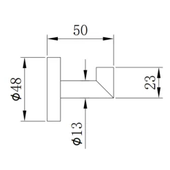 Harbour Knurled Robe Hook