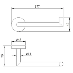 Harbour Knurled Toilet Roll Holder