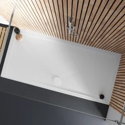 Harbour 28mm Luxury Stone Rectangular Shower Tray