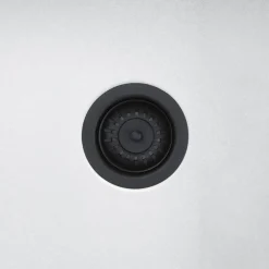 Harbour 90mm Matt Black Basket Strainer Kitchen Sink Waste