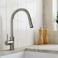 Harbour Pro Pull Out Single Lever Mono Kitchen Mixer Tap