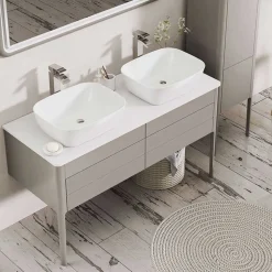 Harbour Serenity 1180mm Floorstanding Unit & Worktop - French Grey
