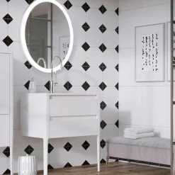 Harbour Serenity 790mm Floorstanding Vanity Unit & Basin - Gloss White