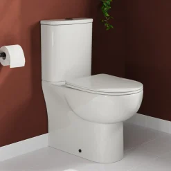 Harbour Serenity Rimless Back To Wall Close Coupled Toilet with Soft Close Seat