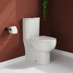 Harbour Serenity Rimless Back To Wall Close Coupled Toilet with Soft Close Seat