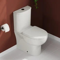 Harbour Serenity Rimless Back To Wall Close Coupled Toilet with Soft Close Seat