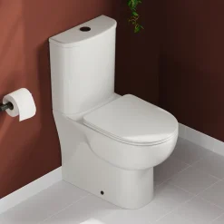 Harbour Serenity Rimless Back to Wall Comfort Height Toilet with Cistern & Soft Close Seat