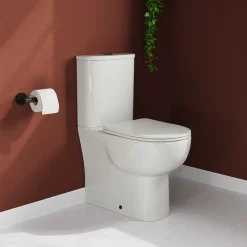 Harbour Serenity Rimless Back to Wall Comfort Height Toilet with Cistern & Soft Close Seat