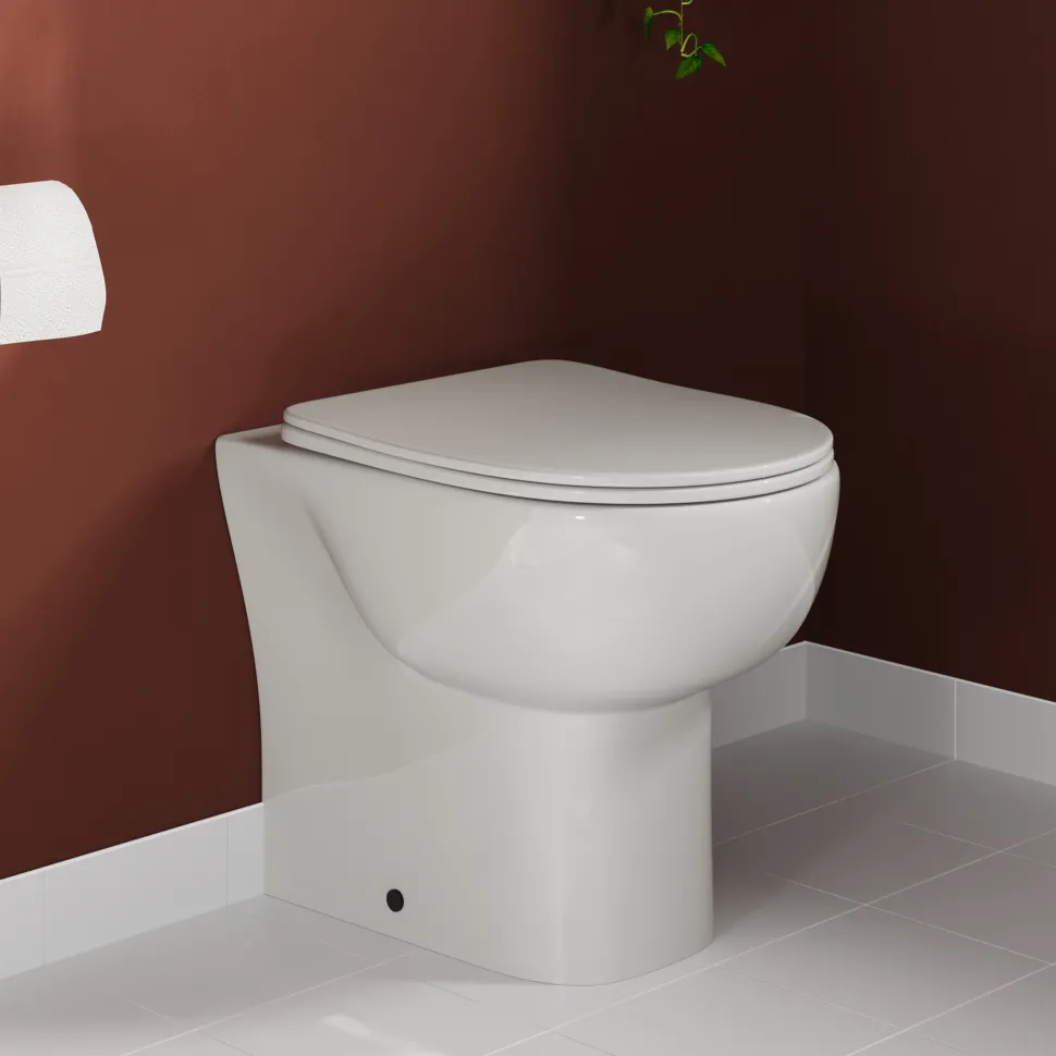 Harbour Serenity Rimless Back to Wall Toilet with Soft Close Seat