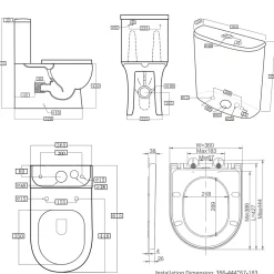 Harbour Serenity Rimless Toilet & Basin Bathroom Suite