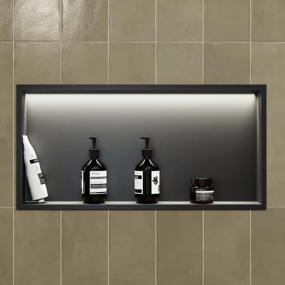 Harbour Shower Niche with LED Light Strip - 610 x 305mm