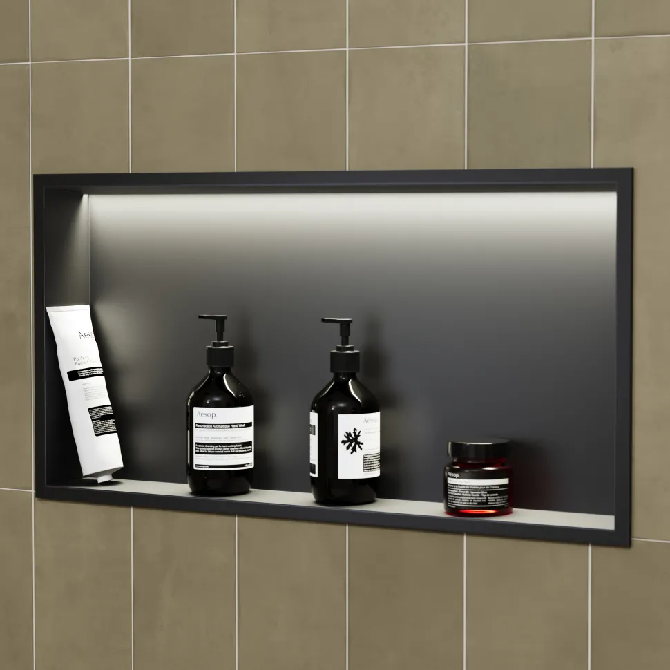 Harbour Shower Niche with LED Light Strip - 610 x 305mm