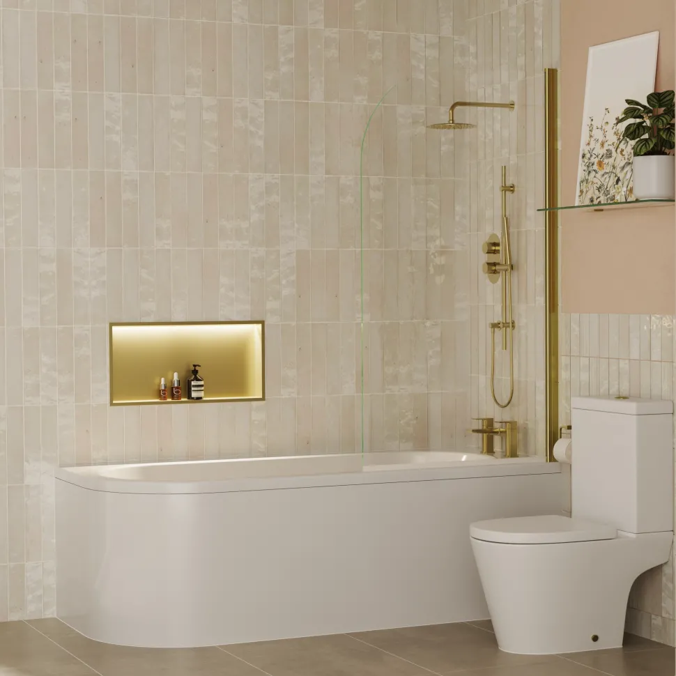 Harbour Shower Niche with LED Light Strip - 610 x 305mm