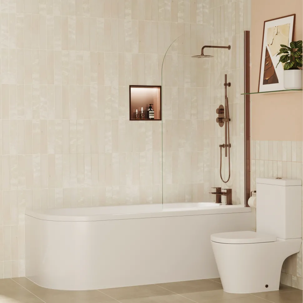Harbour Shower Niche with LED Light Strip - 305 x 305mm