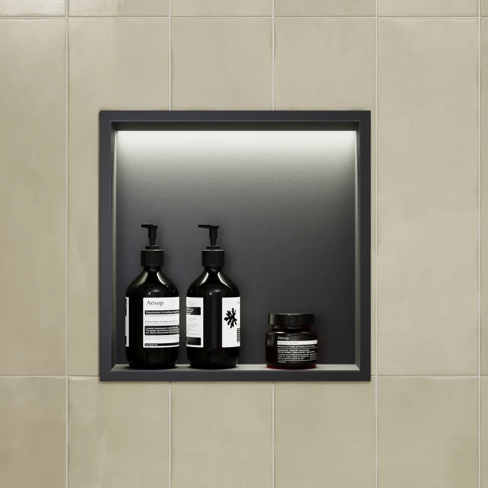 Harbour Shower Niche with LED Light Strip - 305 x 305mm